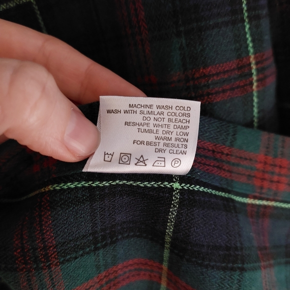 Adjustable Green and Blue Flannel - Picture 7 of 8